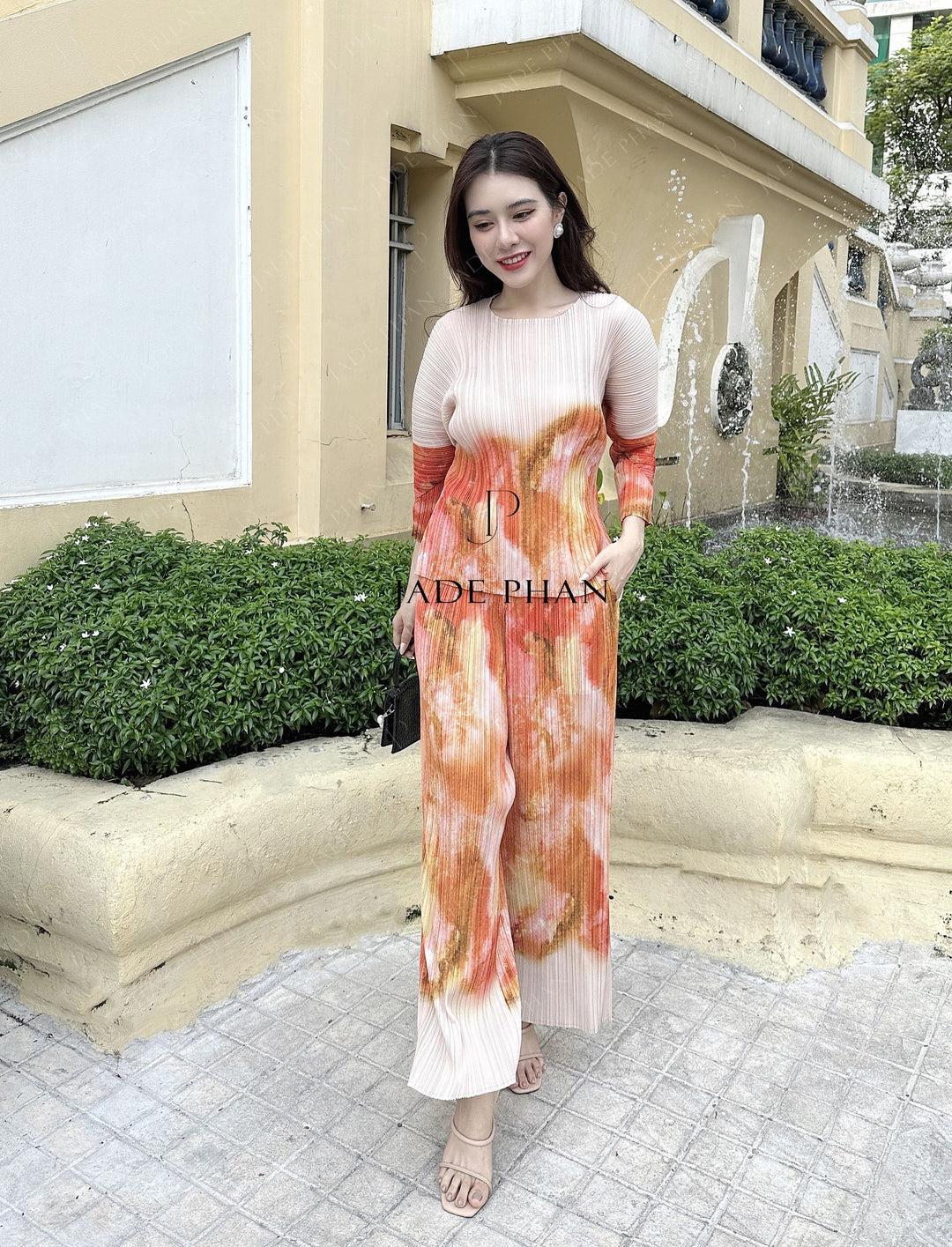 Set quần áo Marena dập ly cao cấp JADEPHAN freesize
