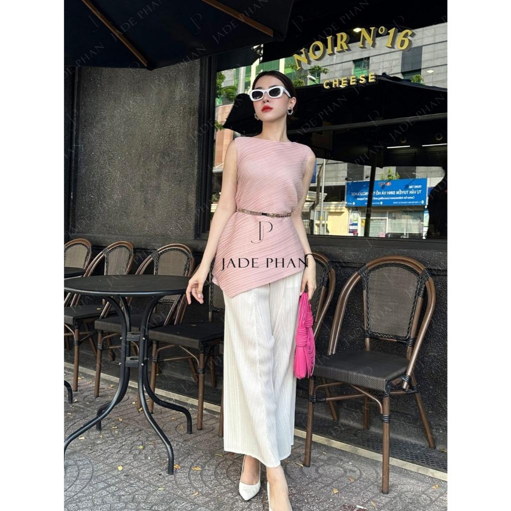 Set gồm áo và quần, bộ quần áo dập ly cao cấp chuẩn form tôn dáng sang trọng Lea Katle — ảnh 2