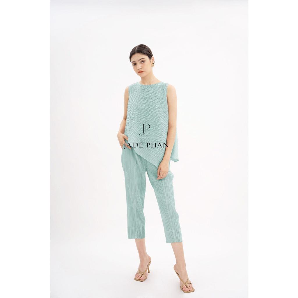 Set gồm áo và quầndập ly cao cấp, bộ quần áo xếp ly chuẩn form thanh lịch Lea Daisy — ảnh 5