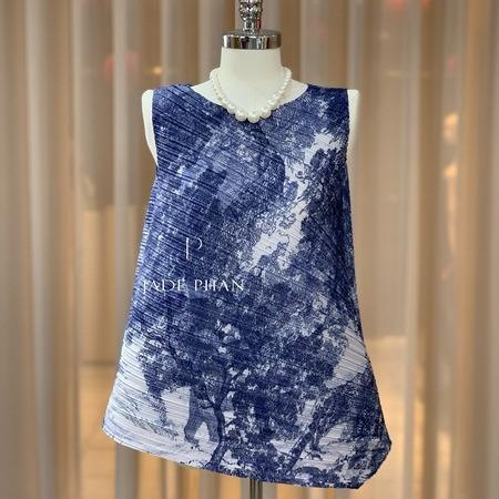 Áo Léa dập ly cao cấp JADEPHAN xếp ly lò xo nhiều màu — ảnh 23