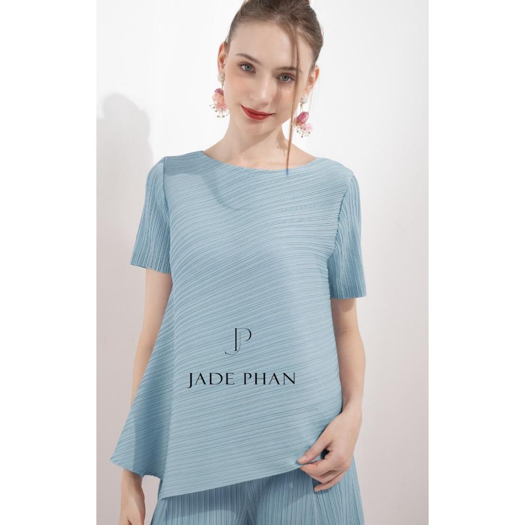 Set gồm áo và quầndập ly cao cấp, bộ quần áo freesize chuẩn form thanh lịch Jennie Gerda — ảnh 9