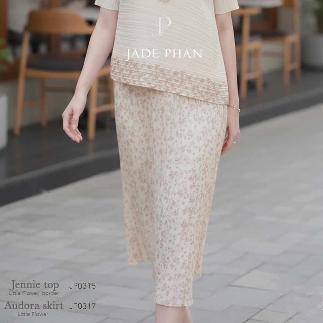 Set gồm áo và chân váyHoa nhí, bộ áo và chân váy xếp ly thanh lịch tôn dáng sang trọng nhiều màu Jennie & Holly [ + ] — ảnh 10
