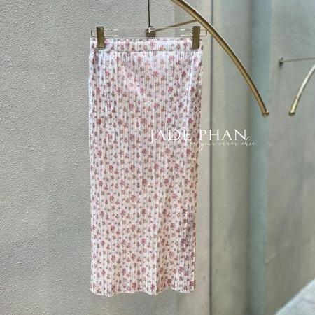 Chân váy Audora XẺ CẠNH xếp ly nữ ống suông, chân váy midi nữ dập ly cao cấp không nhăn nhiều màu 76cm — ảnh 39
