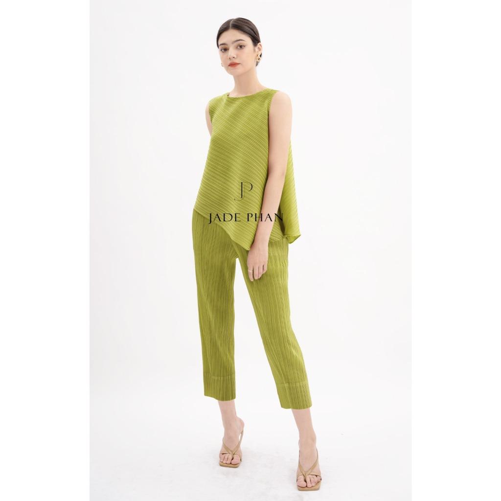 Set gồm áo và quầndập ly cao cấp, bộ quần áo xếp ly chuẩn form thanh lịch Lea Daisy — ảnh 3