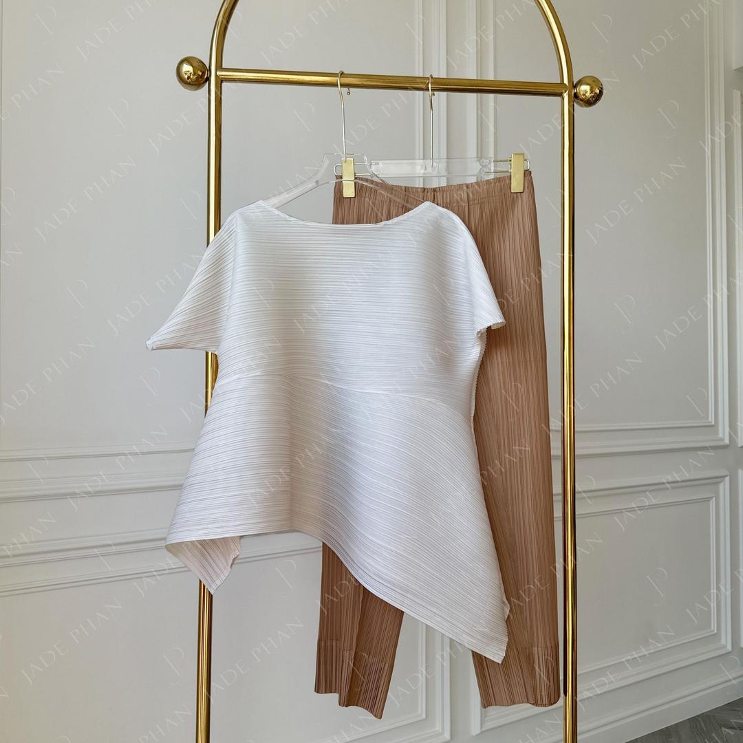Set gồm áo và quầnmix màu, bộ quần áo dập ly cao cấp không nhăn phong cách cá tính nhiều màu Katle Daisy — ảnh 8