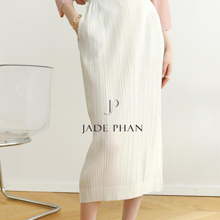 Set gồm áo và chân váy, bộ áo và chân váy xếp ly nữ cao cấp không nhăn nhiều màu Jennie Audora — ảnh 3