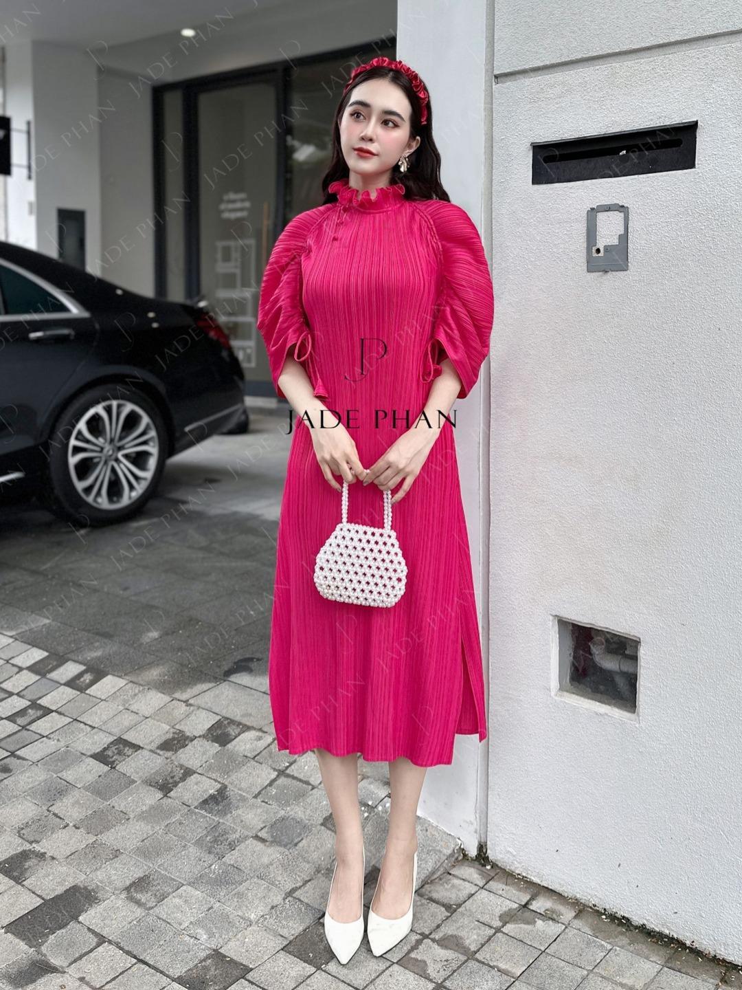 Váy Martha dập ly cao cấp JADEPHAN thanh lịch nhiều màu