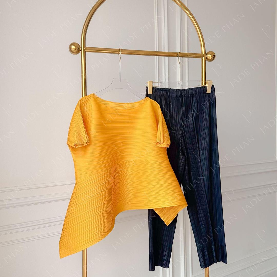 Set gồm áo và quầnmix màu, bộ quần áo dập ly cao cấp không nhăn phong cách cá tính nhiều màu Katle Daisy — ảnh 3