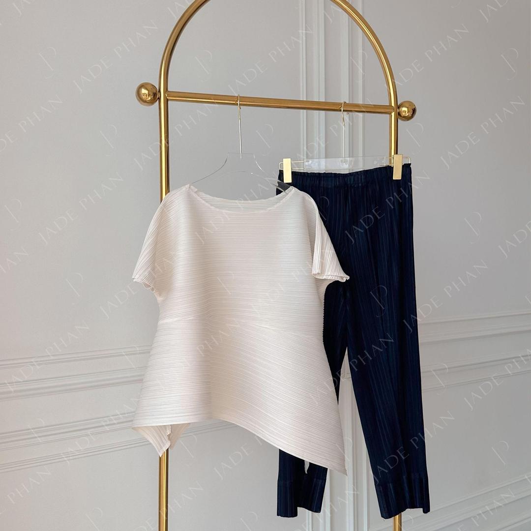 Set gồm áo và quầnmix màu, bộ quần áo dập ly cao cấp không nhăn phong cách cá tính nhiều màu Katle Daisy — ảnh 4