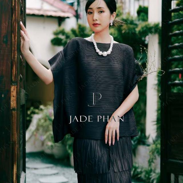 Áo Cara dập ly cao cấp JADEPHAN xếp ly lò xo — ảnh 2