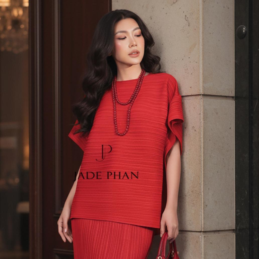 Áo Cara dập ly cao cấp JADEPHAN xếp ly lò xo — ảnh 5