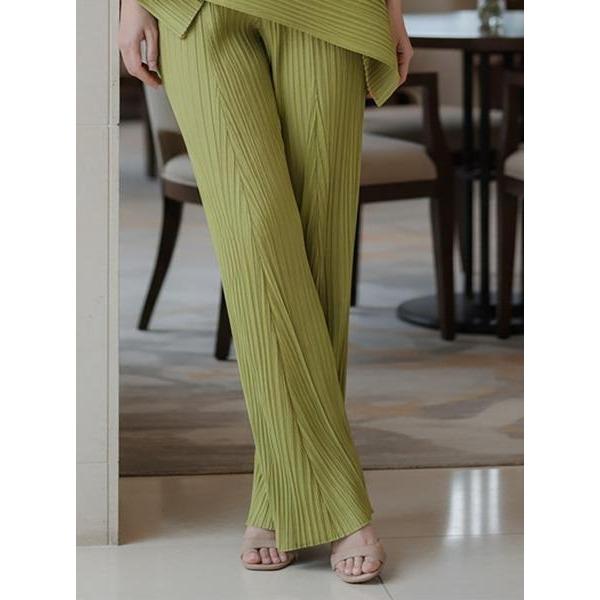 Quần Katle xếp ly nữ ống suông, quần ống rộng nữ dập ly cao cấp chuẩn form tôn dáng sang — ảnh 19