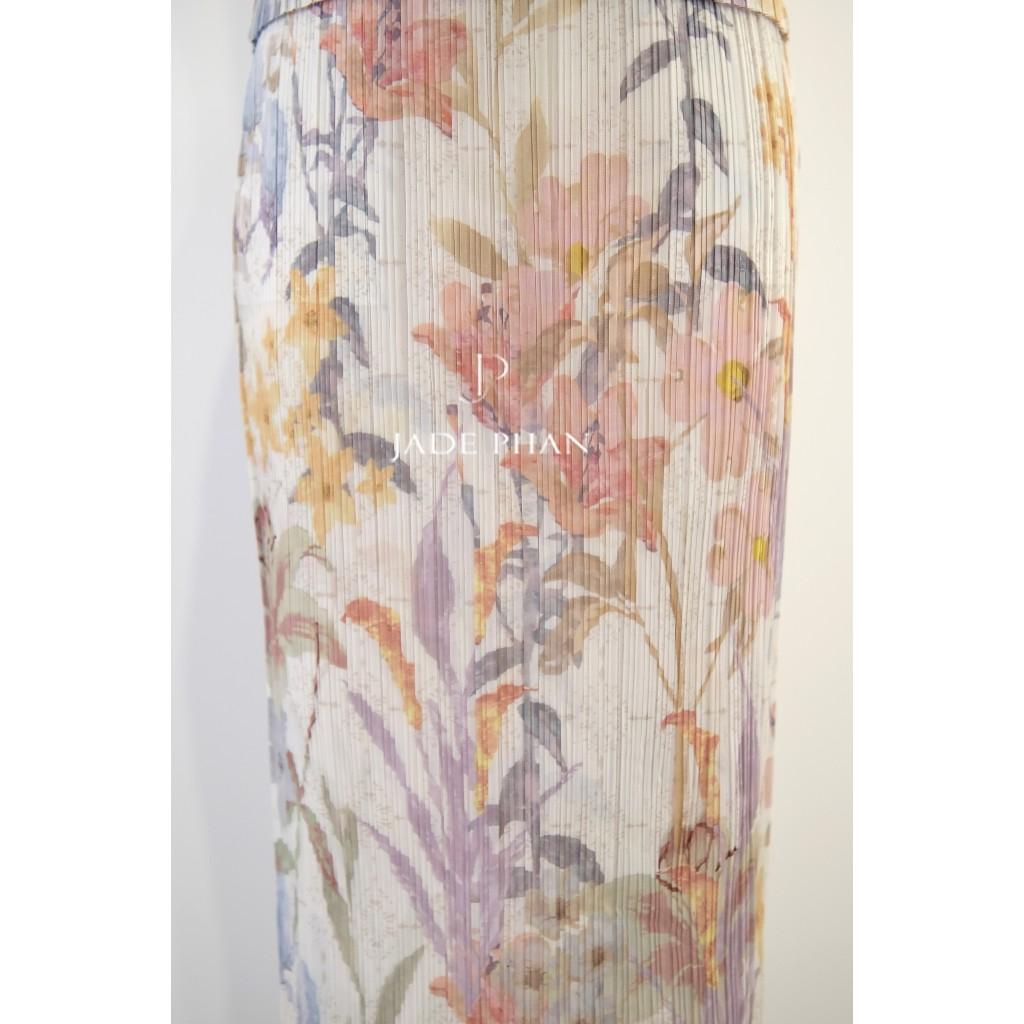 Chân váy Holly XẺ SAU xếp ly, chân váy midi nữ dập ly cao cấp không nhăn nhiều màu 76cm 86cm — ảnh 11