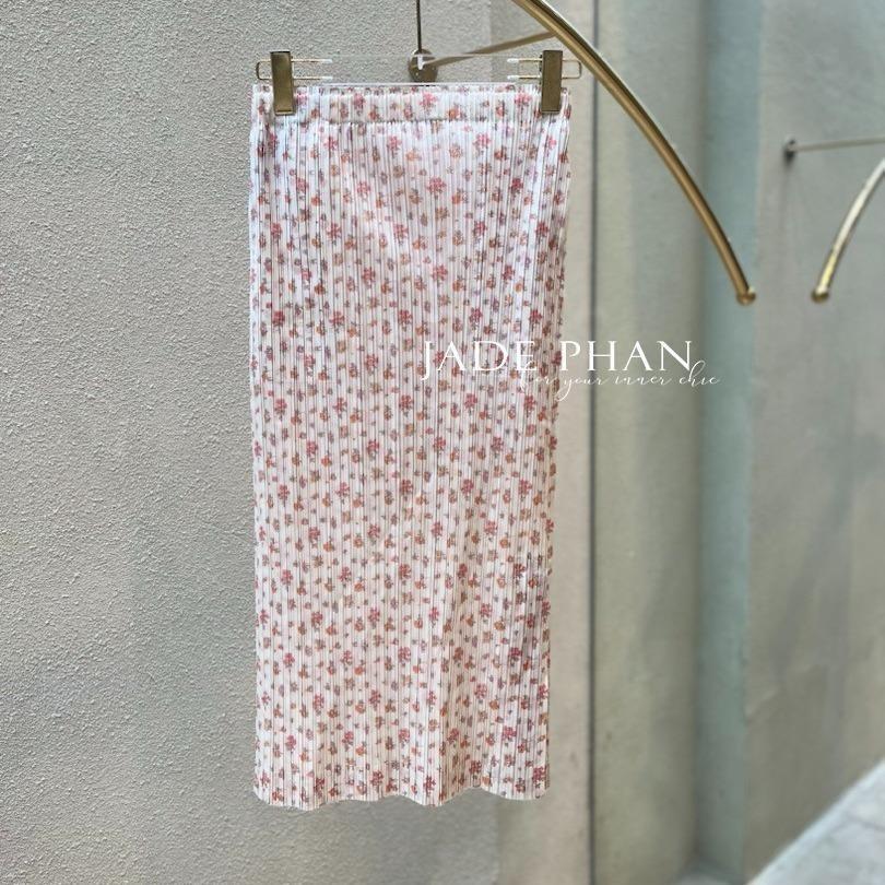 Chân váy Holly XẺ SAU xếp ly, dáng ngắn và dài, chân váy midi nữ dập ly cao cấp không nhăn nhiều màu 76cm 86cm — ảnh 65
