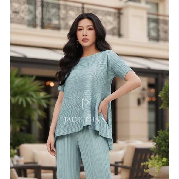 [HỎA TỐC] Set gồm áo và quần, bộ quần áo dập ly cao cấp không nhăn phong cách cá tính Katle Daisy — ảnh 5