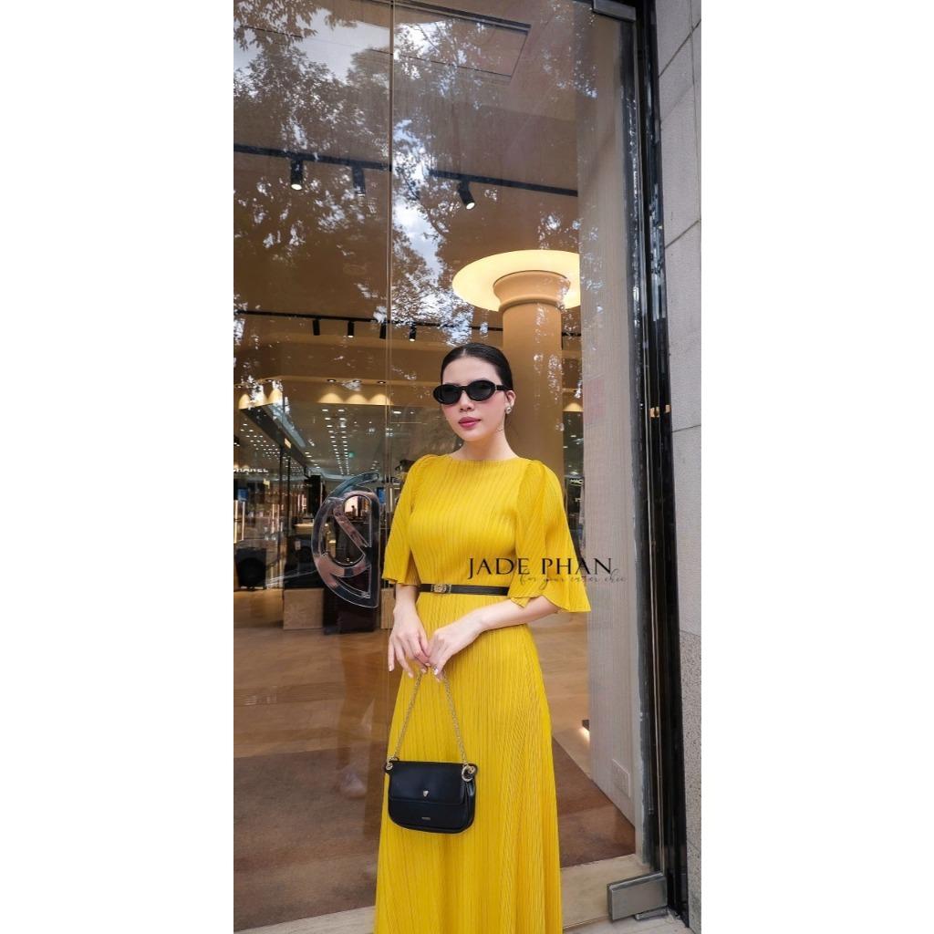 [HỎA TỐC]Váy Charisse dập ly cao cấp JADEPHAN xếp ly lò xo — ảnh 2