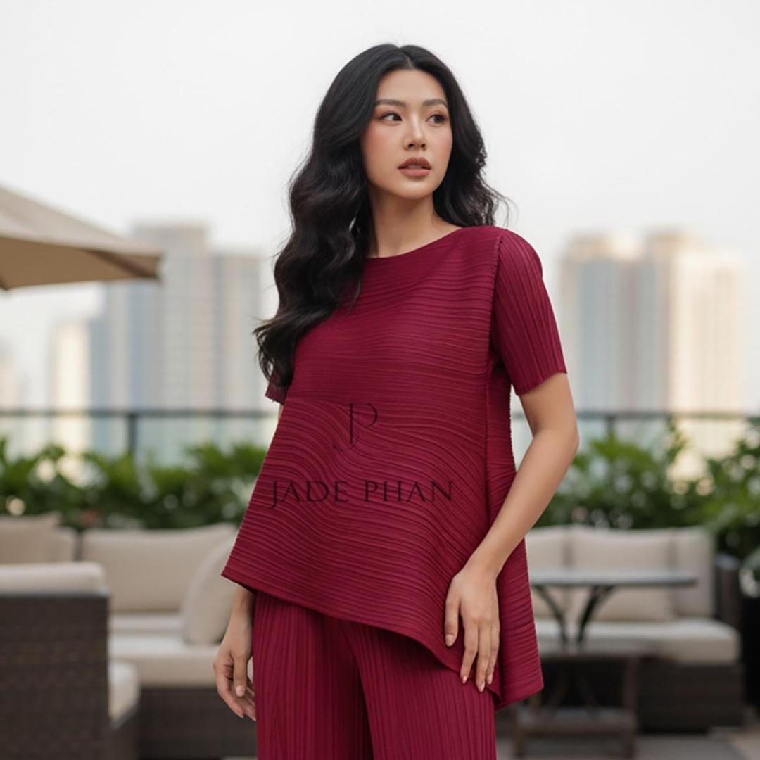 Áo Katle dập ly cao cấp JADEPHAN thanh lịch nhiều màu — ảnh 6