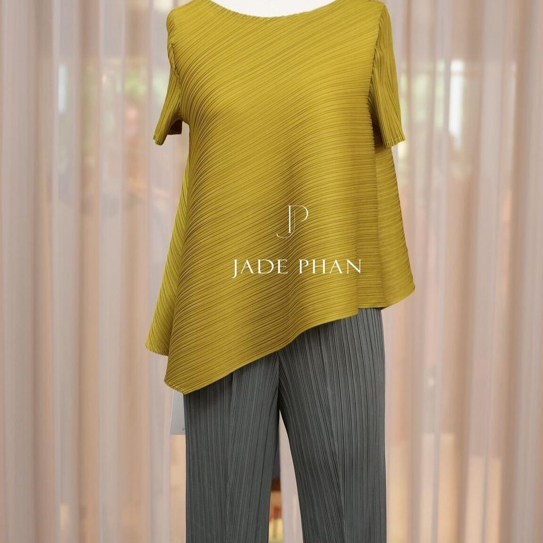 Set gồm áo và quầnmix màu, bộ quần áo xếp ly lò xo thanh lịch Jennie Daisy — ảnh 3