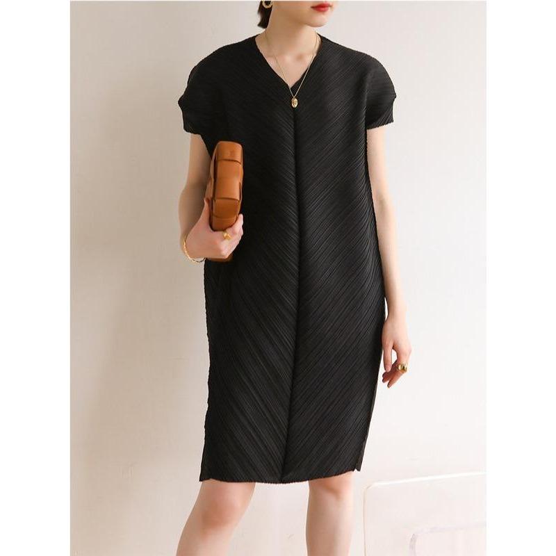 Váy Boise dập ly cao cấp JADEPHAN xếp ly lò xo — ảnh 6