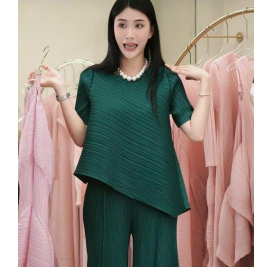 Set gồm áo và quầndập ly cao cấp, bộ quần áo freesize chuẩn form thanh lịch Jennie Gerda — ảnh 13