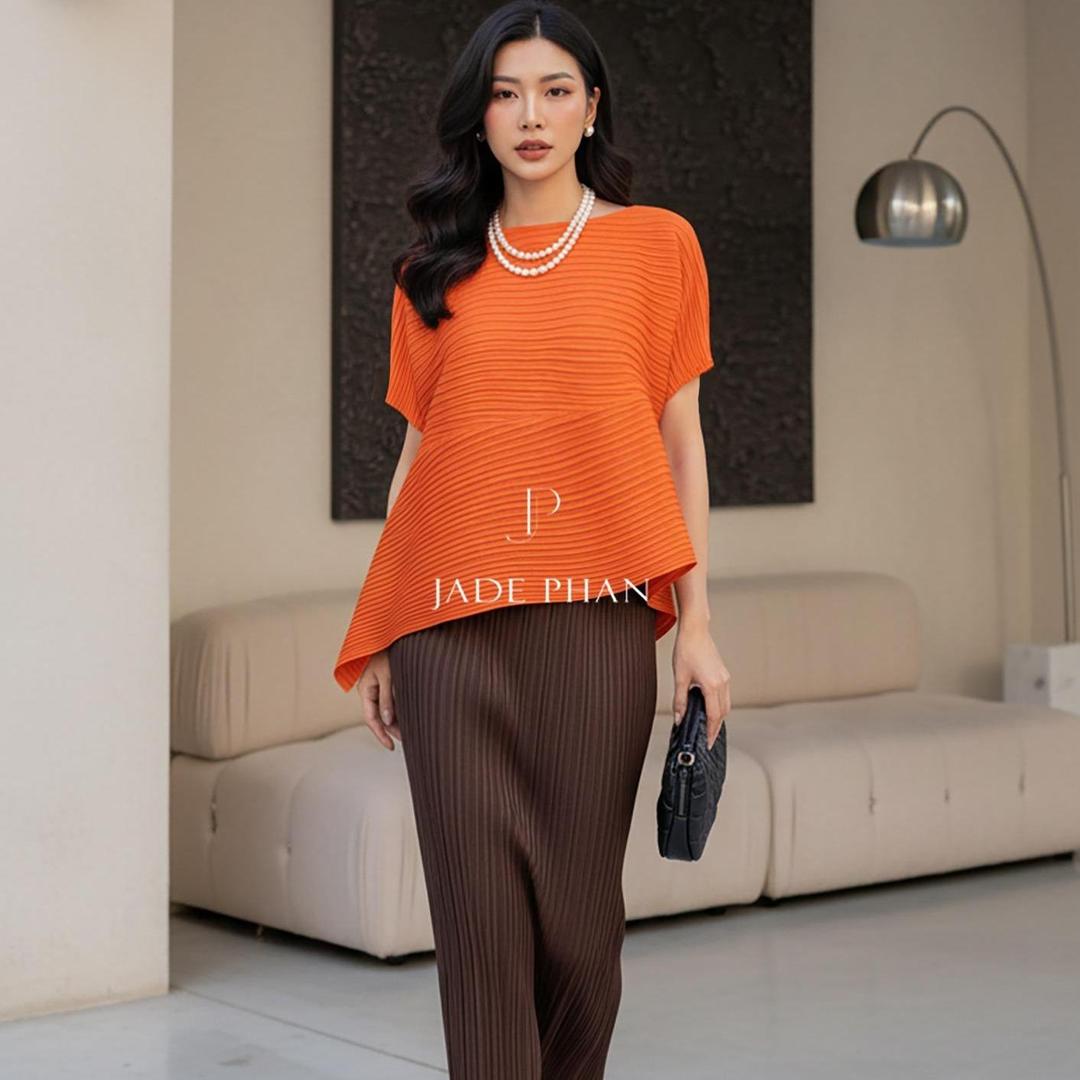 Set gồm áo và chân váyxếp ly, bộ áo và chân váy cao cấp nhiều màu Katle Holly — ảnh 2
