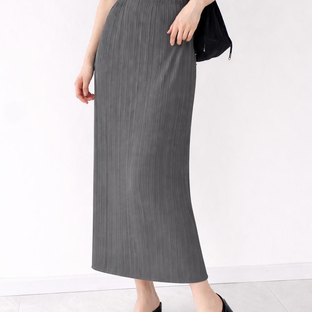 Chân váy Holly XẺ SAU xếp ly, dáng ngắn và dài, chân váy midi nữ dập ly cao cấp không nhăn nhiều màu 76cm 86cm — ảnh 6
