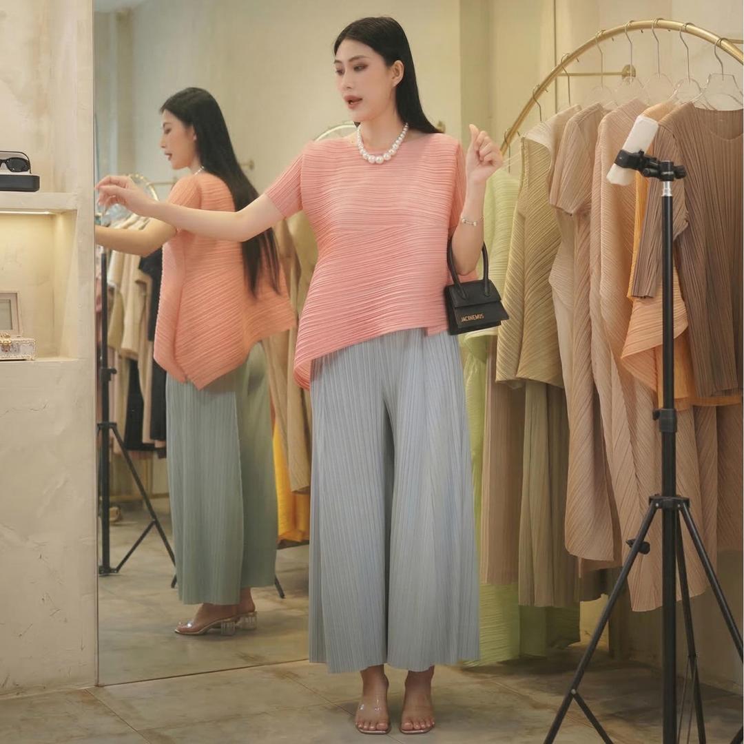 Set gồm áo và quần, bộ quần áo xếp ly cao cấp sang trọng chuẩn form Katle Gerda — ảnh 9