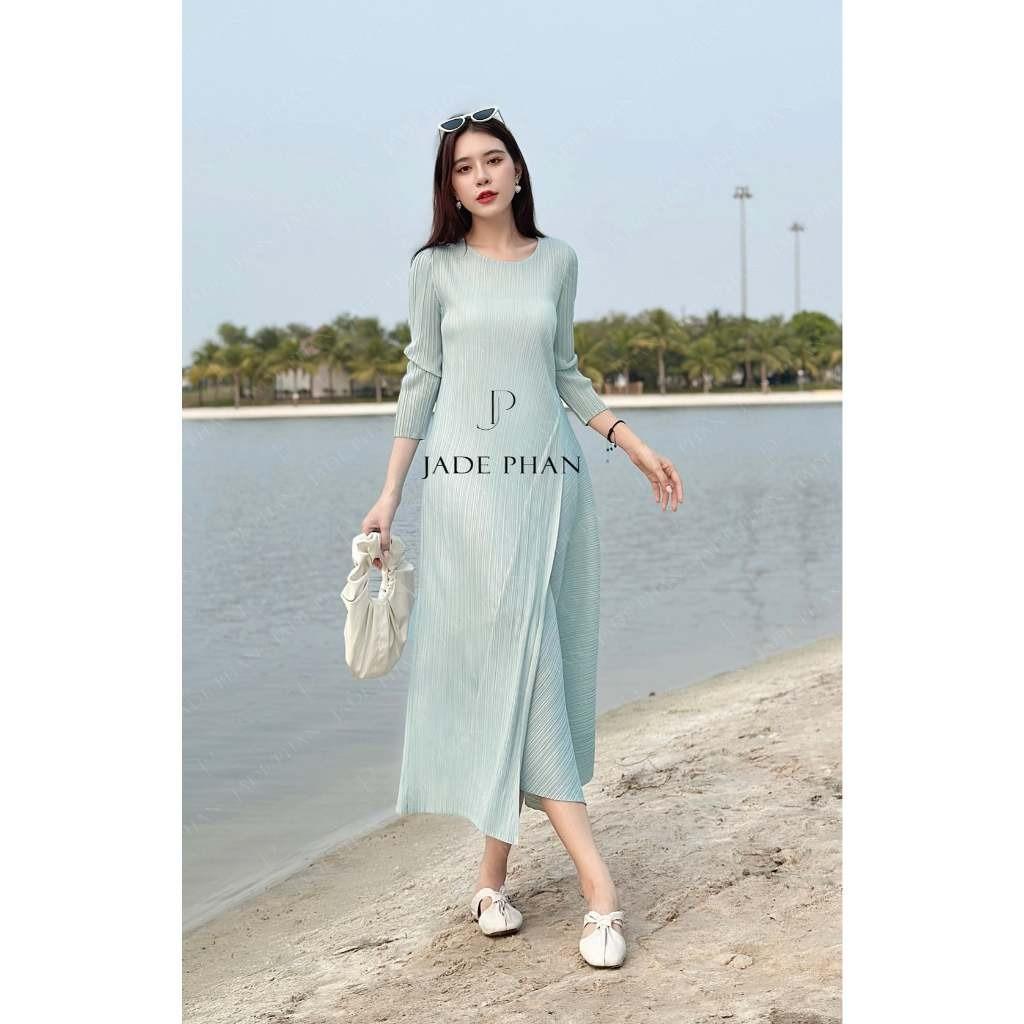 Váy Michela dập ly cao cấp JADEPHAN nhiều màu — ảnh 16