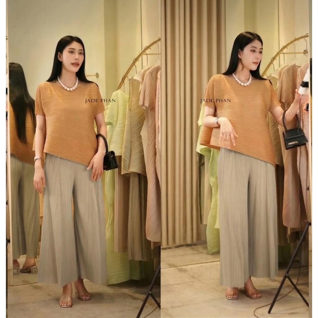 Set gồm áo và quần, bộ quần áo xếp ly cao cấp sang trọng chuẩn form Katle Gerda — ảnh 20