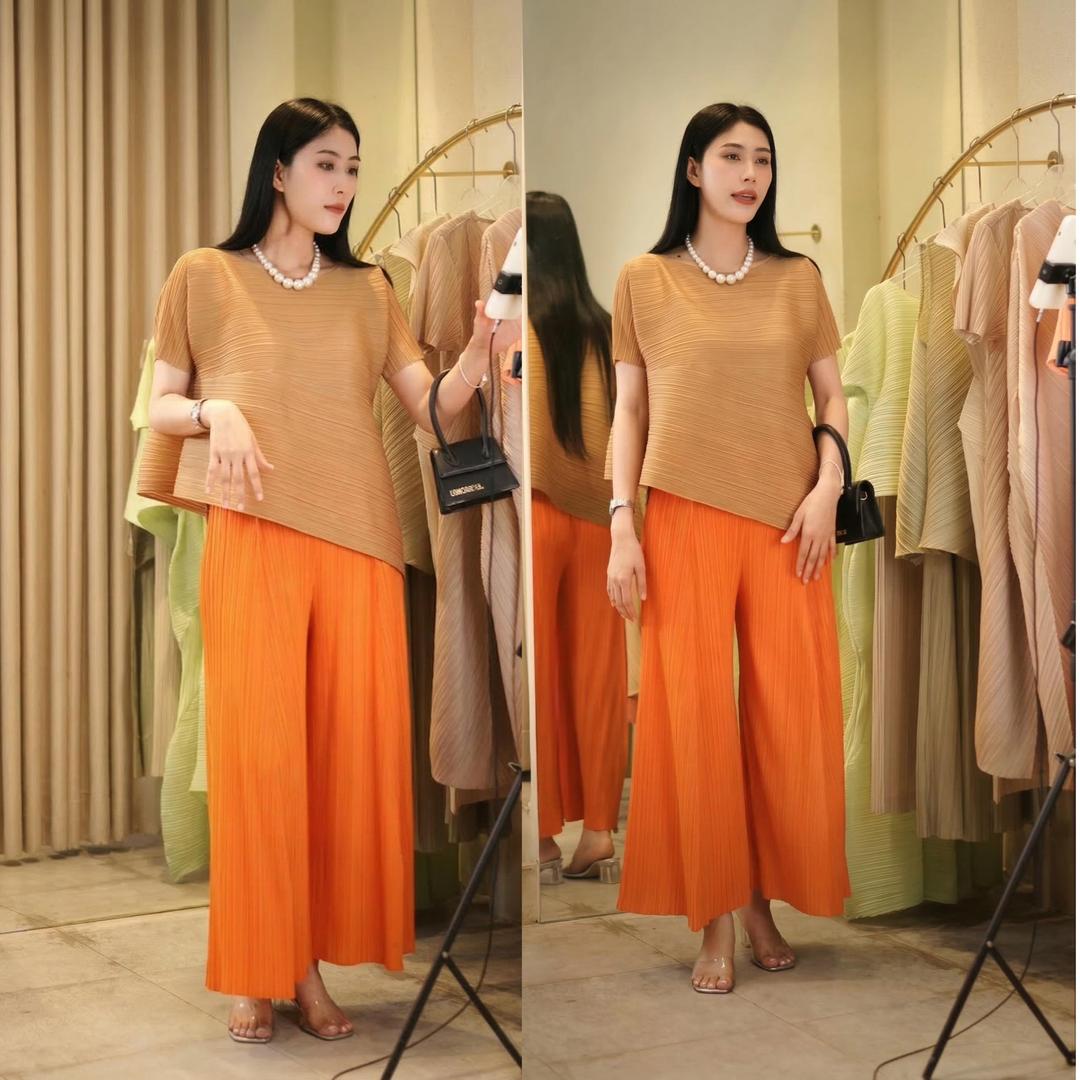 Set gồm áo và quần, bộ quần áo xếp ly cao cấp sang trọng chuẩn form Katle Gerda — ảnh 10