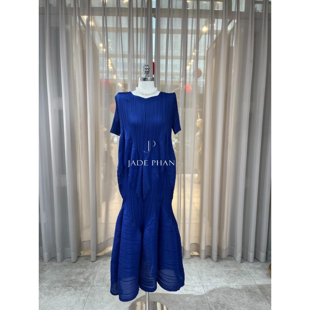 Váy Rose dập ly cao cấp JADEPHAN xếp ly lò xo thanh lịch — ảnh 28