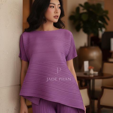 Áo Katle dập ly cao cấp JADEPHAN thanh lịch nhiều màu — ảnh 23