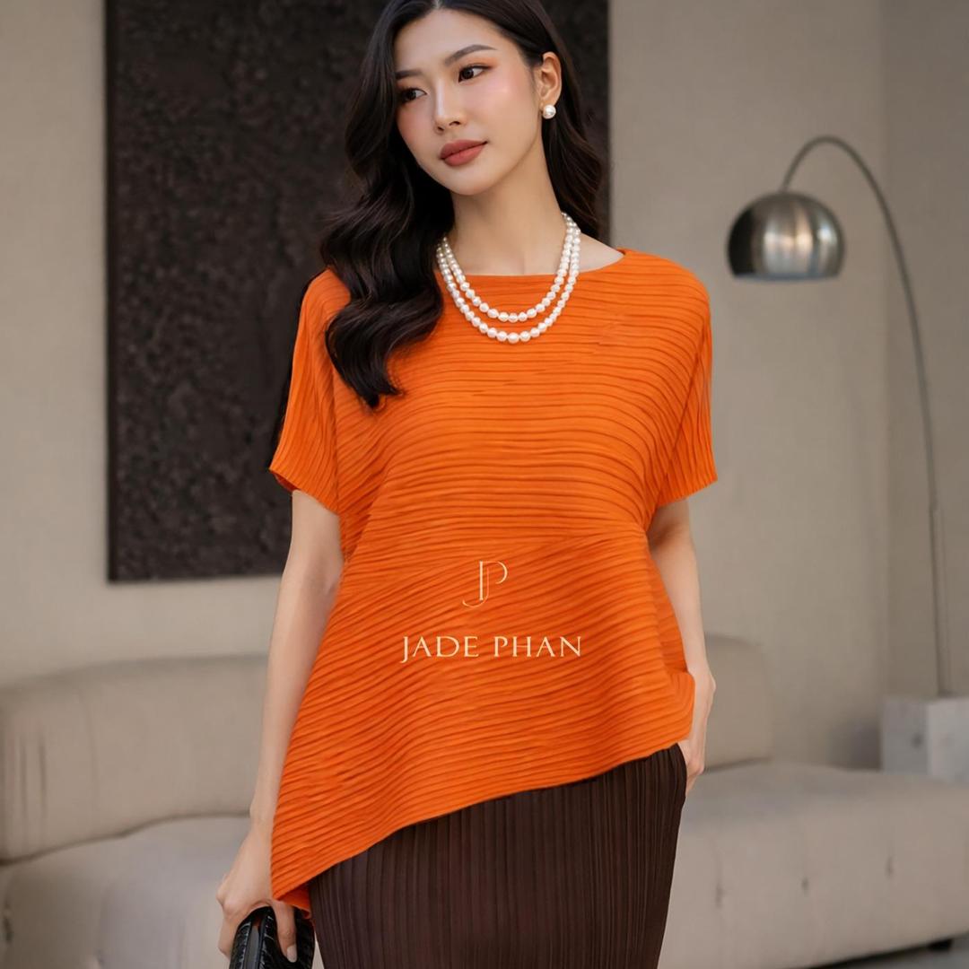 Áo Katle dập ly cao cấp JADEPHAN thanh lịch nhiều màu — ảnh 4
