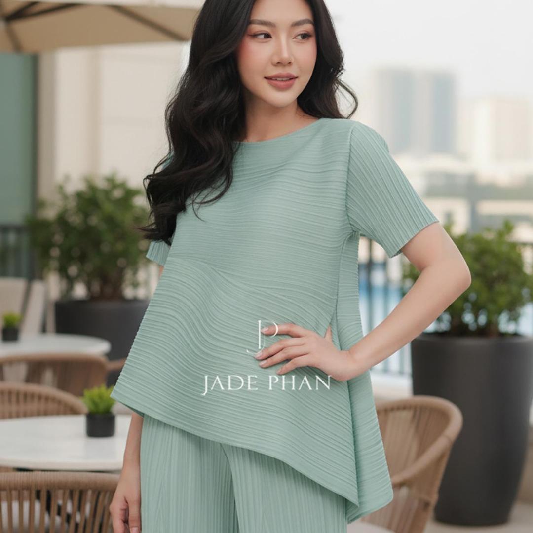 Áo Katle dập ly cao cấp JADEPHAN thanh lịch nhiều màu — ảnh 33