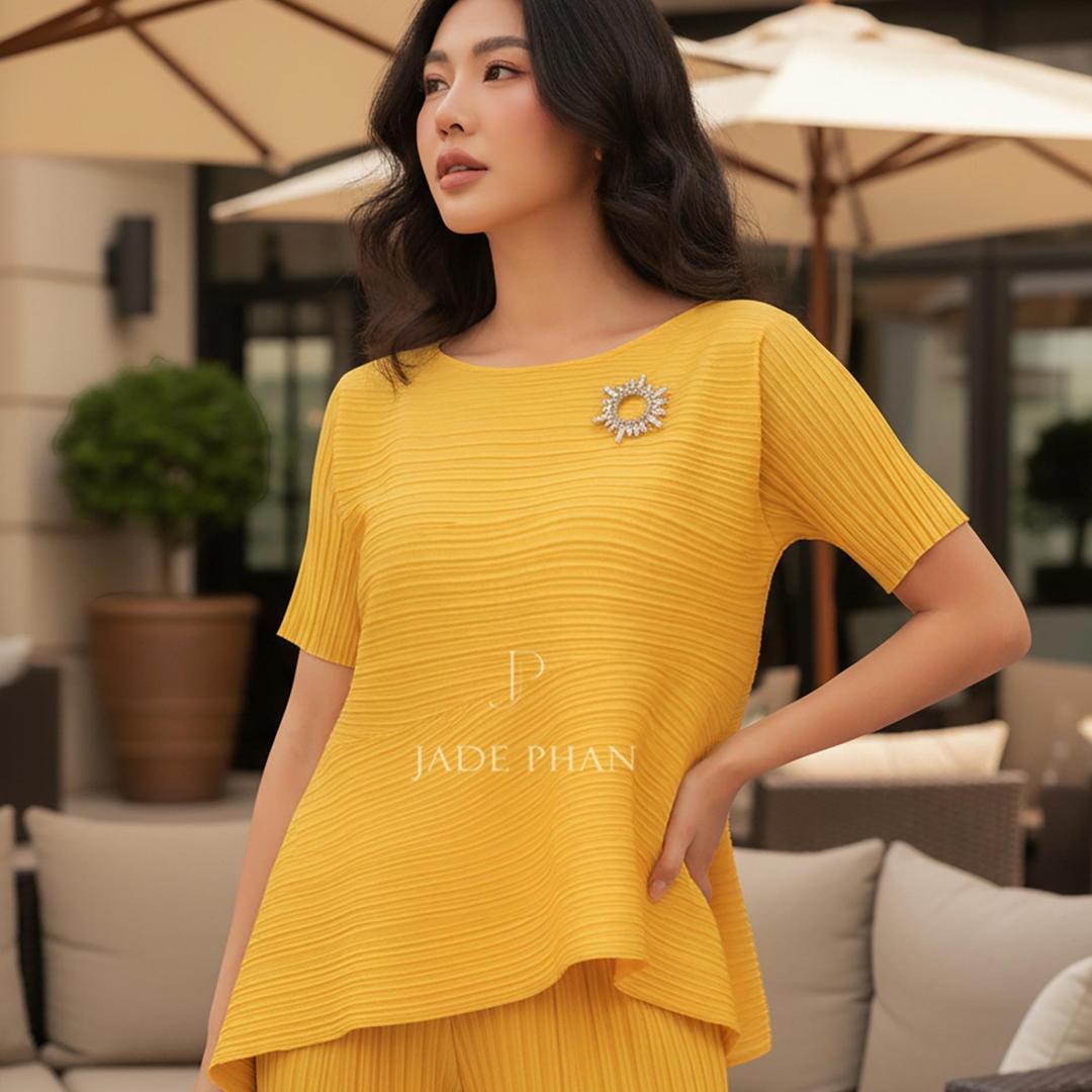 Set gồm áo và quầnmix màu, bộ quần áo dập ly cao cấp không nhăn phong cách cá tính nhiều màu Katle Daisy — ảnh 21