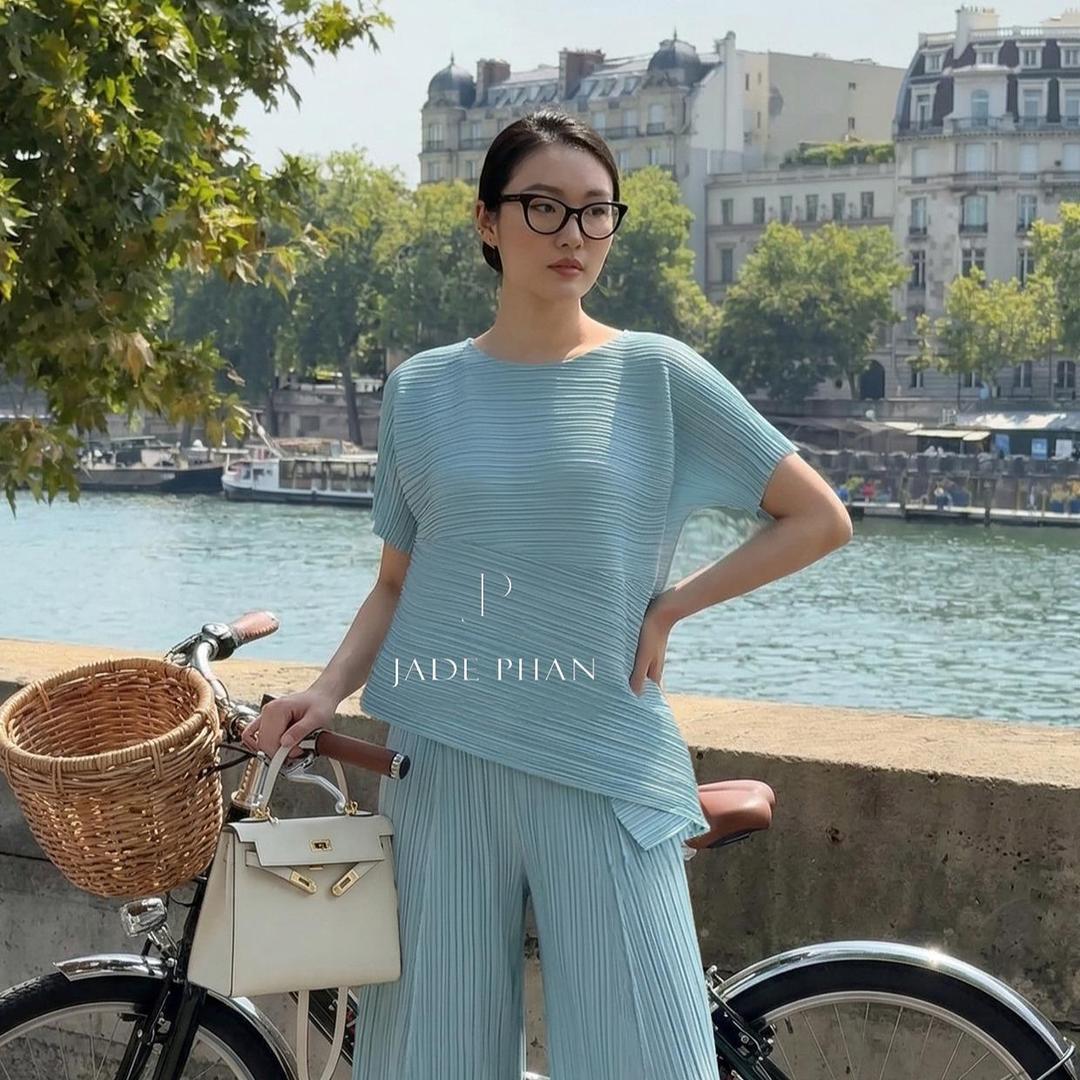 Áo Katle dập ly cao cấp JADEPHAN thanh lịch nhiều màu — ảnh 28