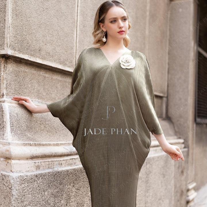 Váy Phedra dập ly cao cấp JADEPHAN thanh lịch dự tiệc