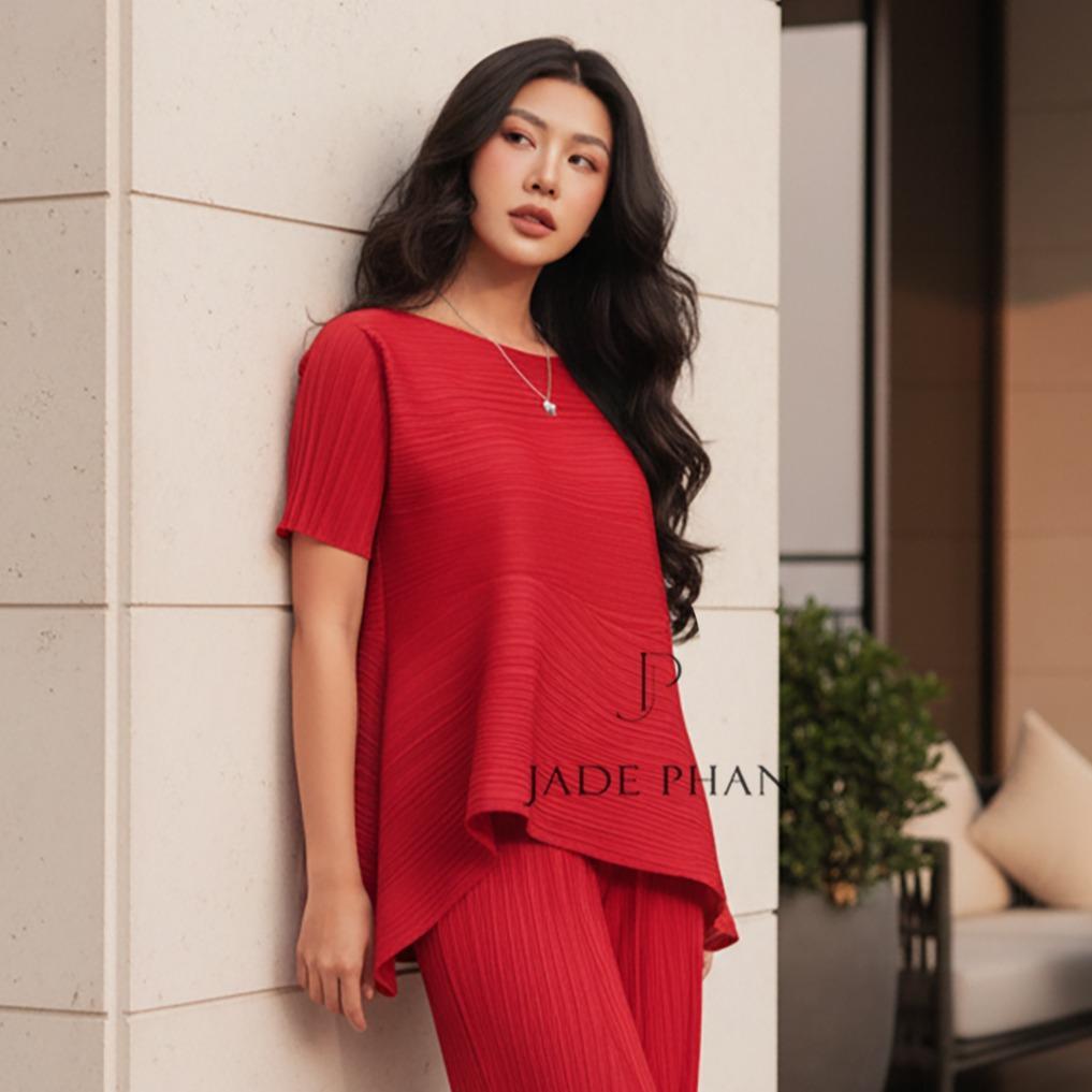 Áo Katle dập ly cao cấp JADEPHAN thanh lịch nhiều màu — ảnh 2