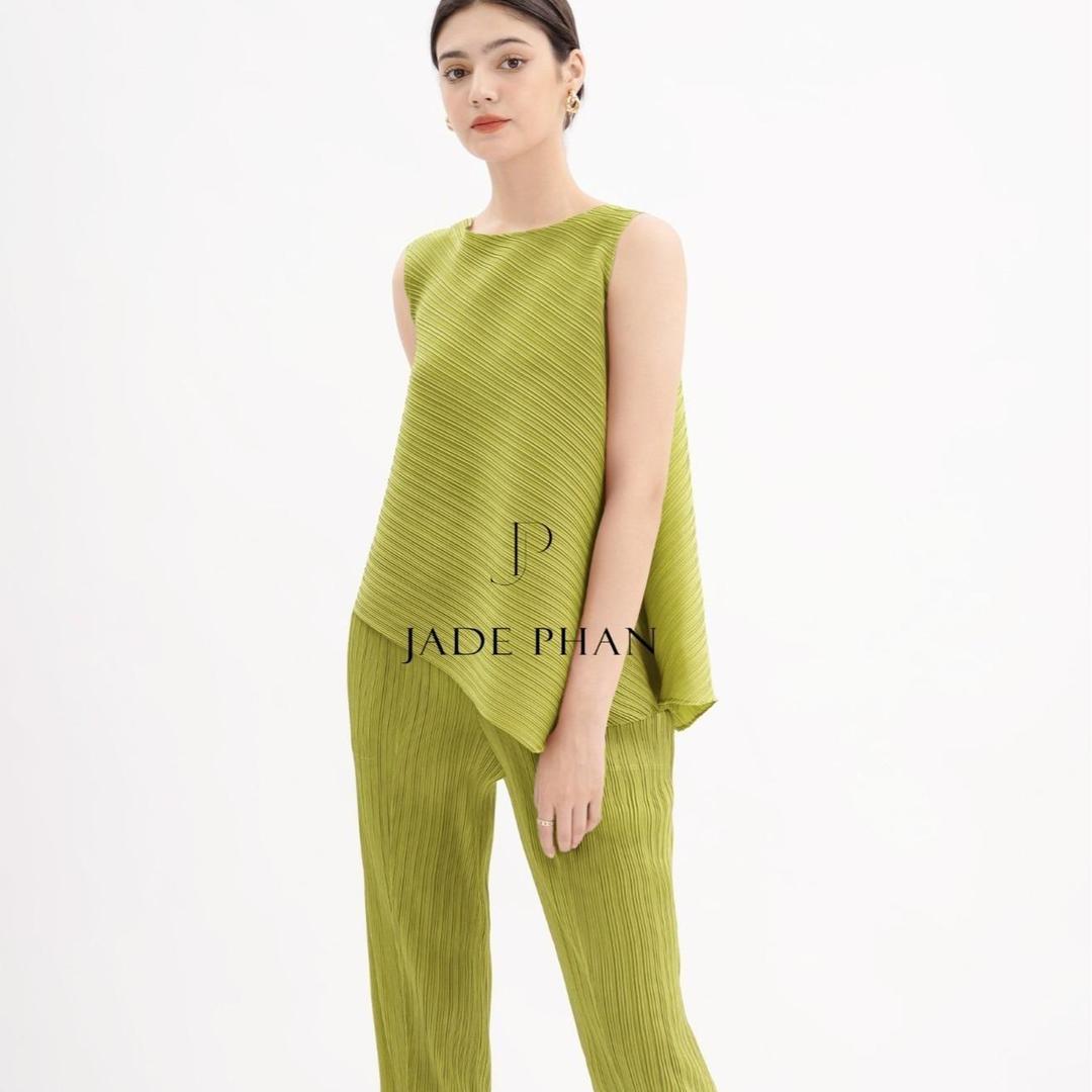 Set gồm áo và quầnđồng màu dập ly cao cấp, bộ quần áo xếp ly chuẩn form thanh lịch nhiều màu Lea Daisy — ảnh 5