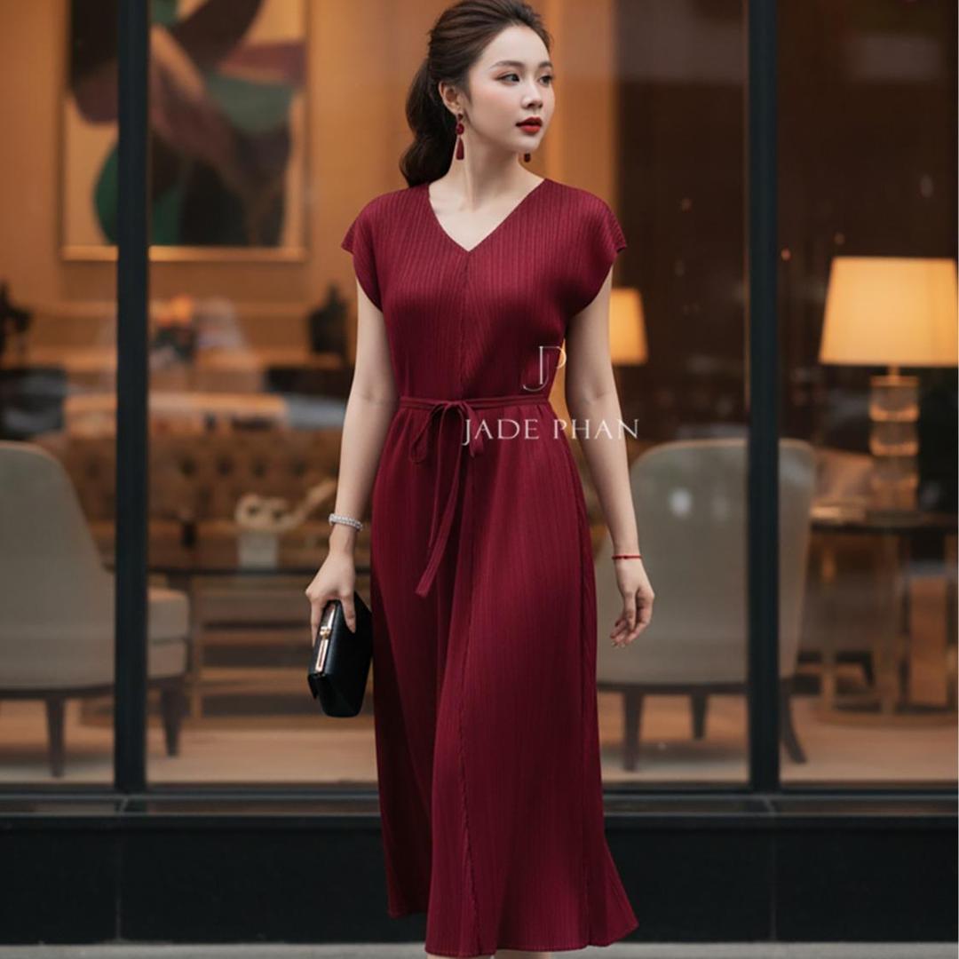 Váy Mabel dập ly cao cấp JADEPHAN thanh lịch — ảnh 4