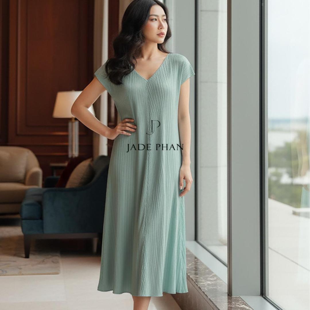 Váy Mabel dập ly cao cấp JADEPHAN thanh lịch — ảnh 9