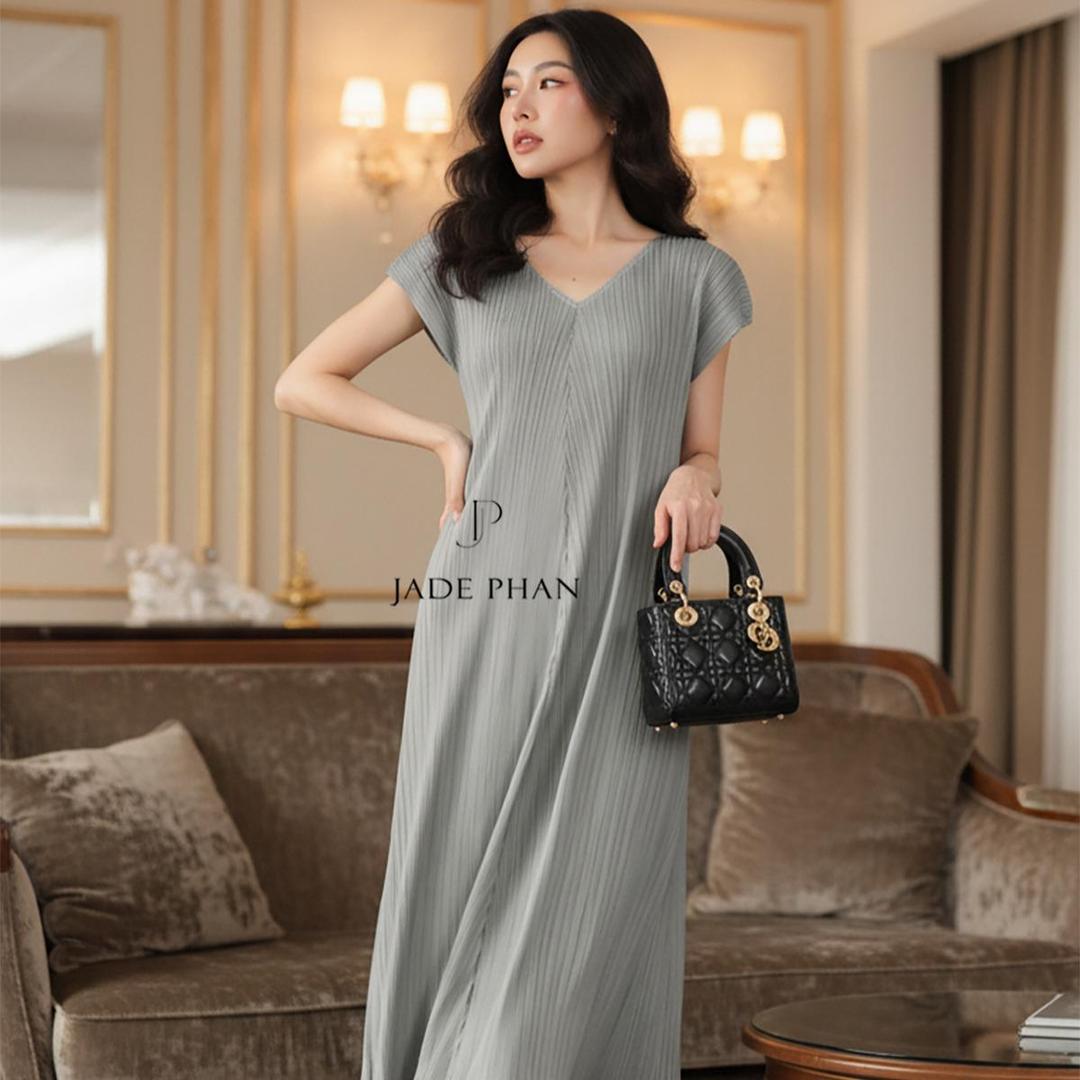 Váy Mabel dập ly cao cấp JADEPHAN thanh lịch — ảnh 6