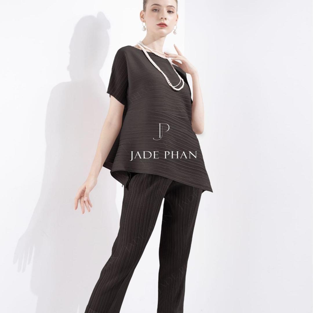 Set gồm áo và quầnđồng màu, bộ quần áo dập ly cao cấp không nhăn phong cách cá tính nhiều màu Katle Daisy — ảnh 3