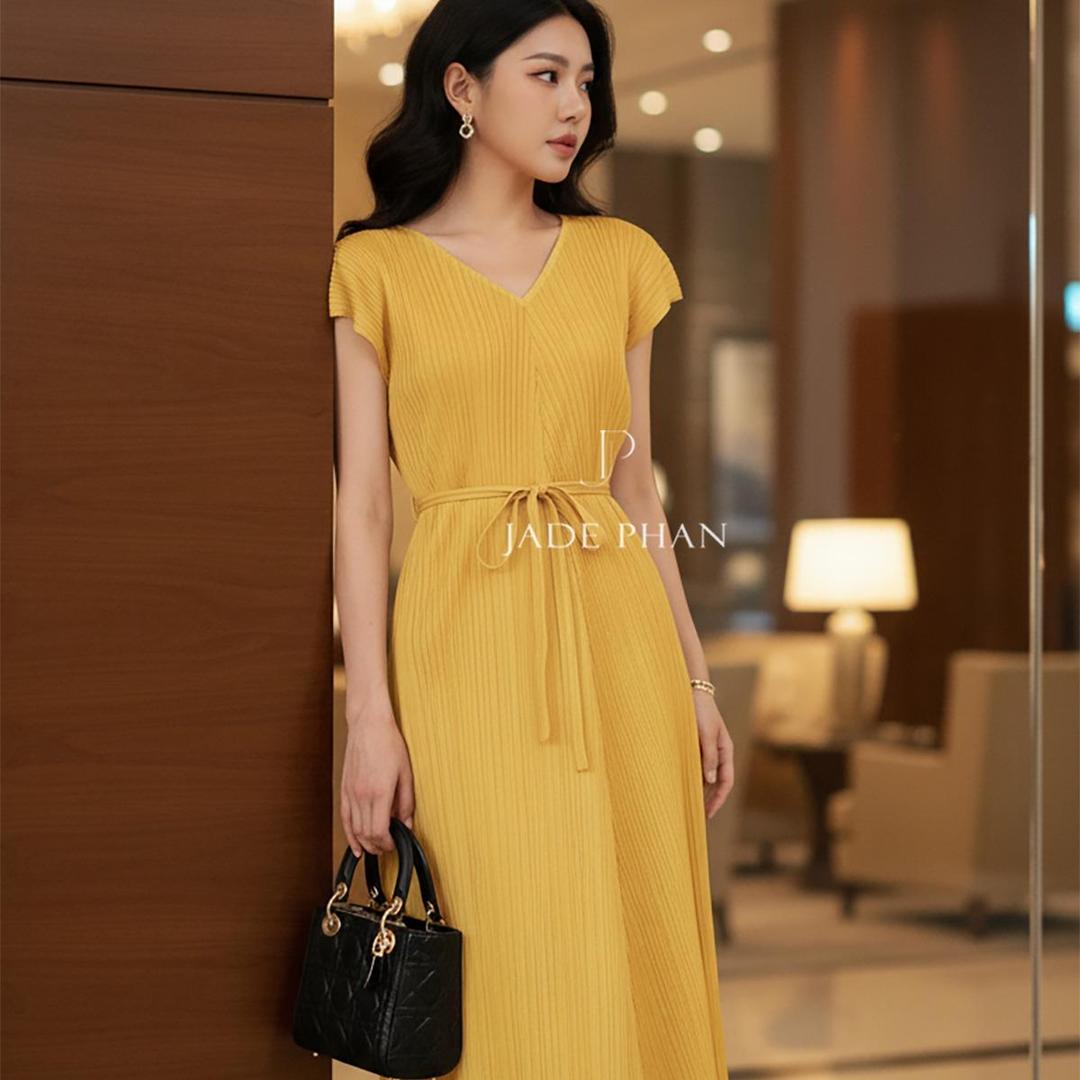 Váy Mabel dập ly cao cấp JADEPHAN thanh lịch — ảnh 12