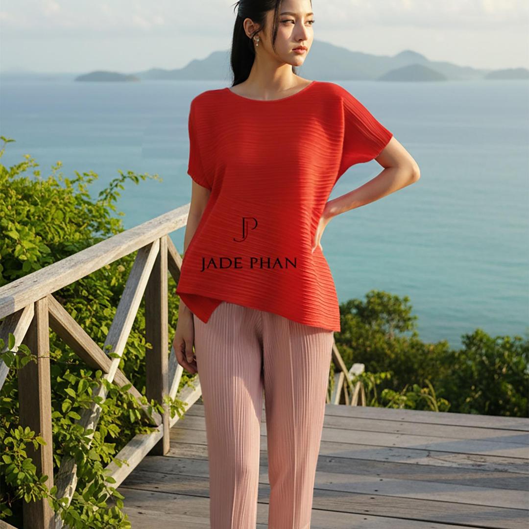 Set gồm áo và quầnmix màu, bộ quần áo dập ly cao cấp không nhăn phong cách cá tính nhiều màu Katle Daisy — ảnh 9