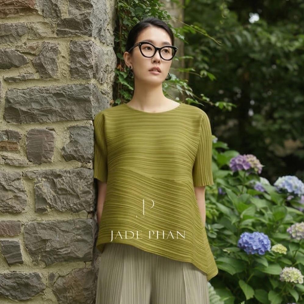 Áo Katle dập ly cao cấp JADEPHAN thanh lịch nhiều màu — ảnh 13