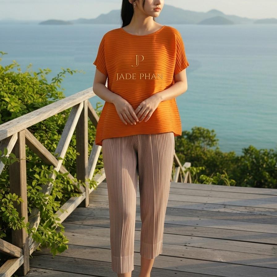 Set gồm áo và quầnmix màu, bộ quần áo dập ly cao cấp không nhăn phong cách cá tính nhiều màu Katle Daisy — ảnh 10