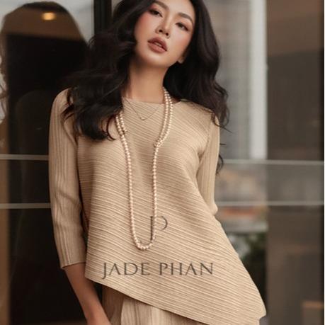 Áo Gerda dập ly cao cấp JADEPHAN thanh lịch nhiều màu — ảnh 11