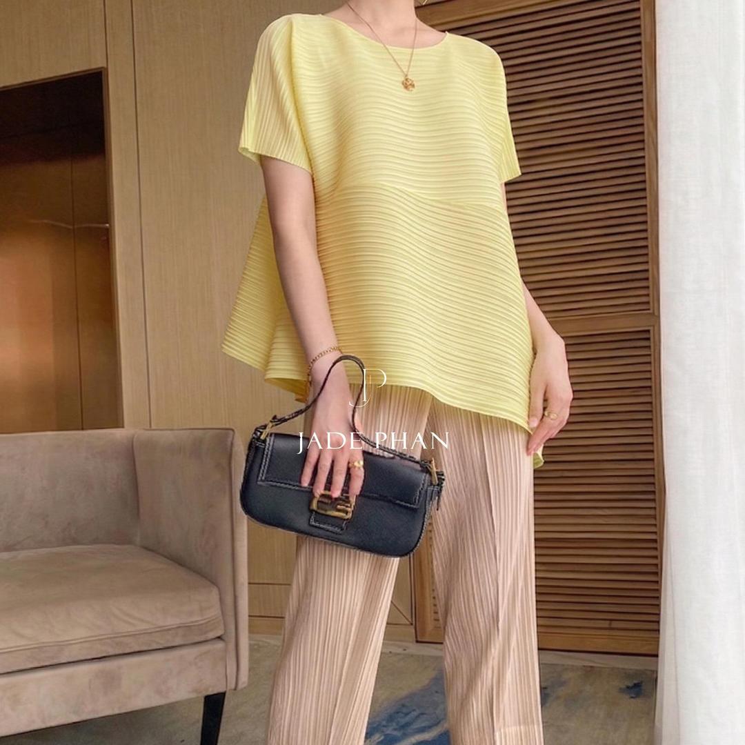 Set gồm áo và quầnmix màu, bộ quần áo dập ly cao cấp không nhăn phong cách cá tính nhiều màu Katle Daisy — ảnh 11