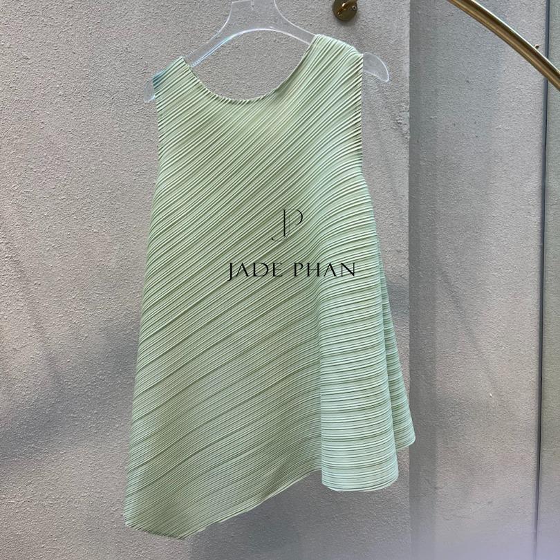 Áo Léa dập ly cao cấp JADEPHAN xếp ly lò xo nhiều màu — ảnh 15